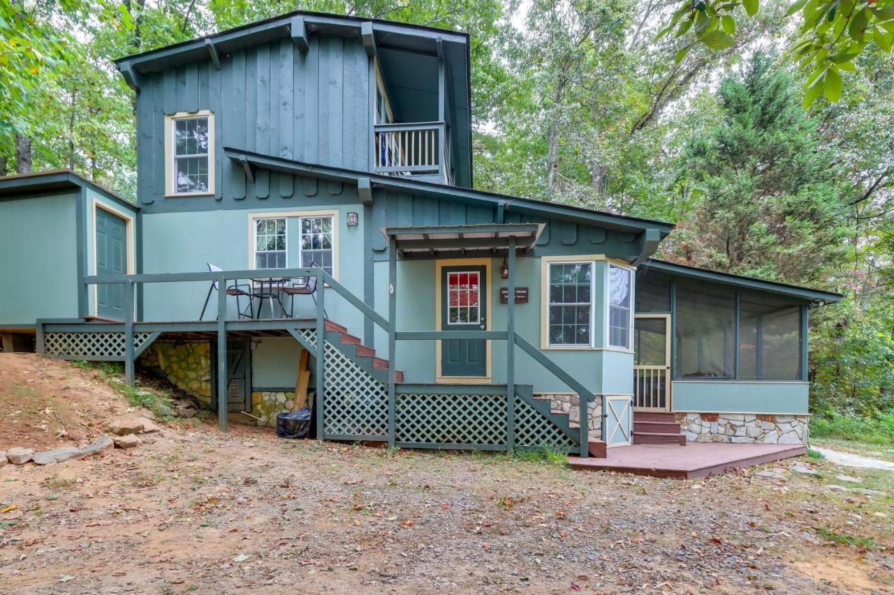 Mountaintop Ellijay Cabin With Private Hot Tub Exterior foto
